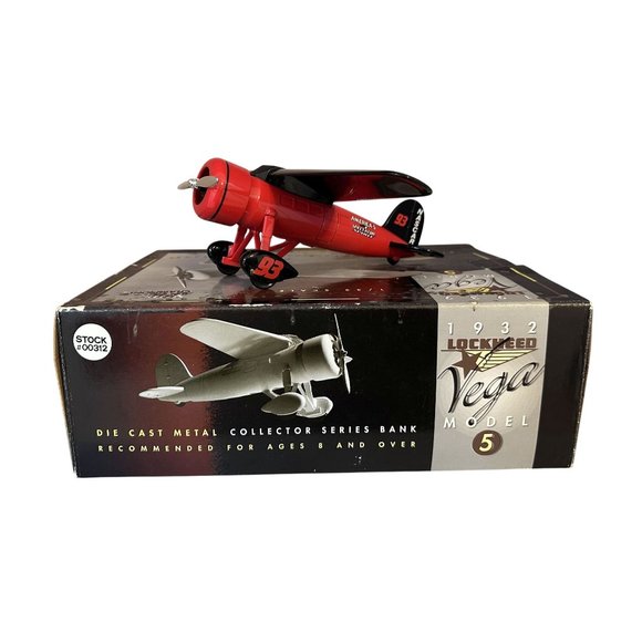 Rare Racing Champions 1932 Lockheed Vega Model 5 Collectors Bank #93 NASCAR GC - Picture 2 of 13